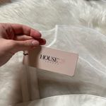 House Of CB  Kana White Leatherette Mesh Shift Dress Photo 3