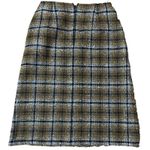 Pendleton Vintage  Blazer skirt Suit 100% Virgin Wool Plaid Yellow/black-‎ Sz12 Photo 7