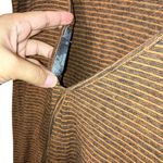 prAna  Retrieve Romper horizontal stripes hemp and organic cotton blend Medium #7 Photo 6