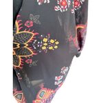 Women’s Sheer Floral Kimono Cardigan – Size L Black Size L Photo 2