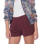 Sis Sis Burgundy elastic shorts Photo 0