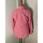 Tommy Hilfiger Red /White Striped Button Down Shirt M Classic Preppy Cherrygirl Photo 1