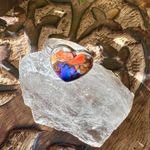 Heart New Spiny Oyster Purple Turquoise Sterling Silver Ring Size 9 Orange Photo 6