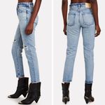 New! Moussy Vintage Humphreys High Waisted Tapered Jeans Size 24 $370 Blue Photo 2