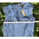 J. Crew Sleeveless Drapey Oxford Crepe Jumpsuit Size 00 NWT Blue Photo 7