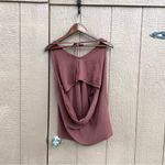 Old Navy Womens Top Shirt Brown Ribbed Halter Tie Neck Plus Size 4X Photo 2