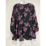 The Pioneer Woman 3/4 Sleeve Blouson Empire Tunic Top Womens Size XXXL Black Photo 4