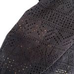 Eyeshadow  short sleeve 3XL navy blue front cut out design see through Photo 1