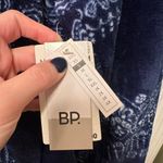 BP . Fleece Navy Bandana Patchwork Jacket Photo 4