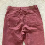American Eagle ⭐️  maroon mom jeans in size 8 short Photo 5