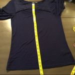 Cable & Gauge  Navy Blue Blouse Photo 4