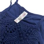 Xhilaration Navy Blue Drop waist Halter Dress Vacation beach Photo 6