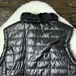 Nicole Miller  Original Black Reversible Faux Fur Puffer Vest Photo 5