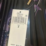 Ralph Lauren Lauren  Floral Pleated Satin Charmeuse Skirt Size US 2 Photo 6