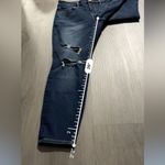 American Eagle American‎ Eagle Dark Wash Mid Rise Curvy Jegging Distressed Jeans Size 4 Short Photo 12