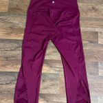 Apana Women’s X-Small Yoga Leggings Capri Pants Cropped Gym Purple Criss Cross Photo 1