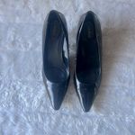 Calvin Klein Black Heels Classic Pointed Toe Womans Size 8 faux patten leather Photo 2