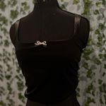 Wild Fable Black velvet crop top Photo 2