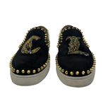 Christian Louboutin Pave Flat Veau Velour Spike Sneaker Black Size 38 Photo 4