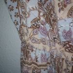 VICI  S Short sleeved Boho Peasant Pastel Orange Blue Maxi Dress Photo 7