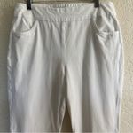 Soft Surroundings SoftEssential™ SUPERLA Slim Leg Crop Pants White Size Medium Photo 3