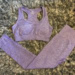 Boutique Purple Seamless High Waisted Leggings Set Photo 0