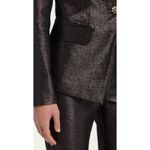 Ramy Brook Women's Gold Wren Lined Metallic Single-Breasted Blazer Size 2 Photo 12