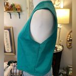 Girl Scouts vintage 1970s official uniform vest in teal. Size undefined Photo 1