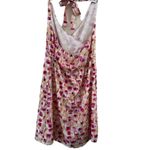 Anthropologie TULLE ANTHRO HALTER PINK MULTI PRINT LINED DRESS S Photo 1