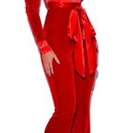 Red velvet Miss Circle jumpsuit Size L Photo 2