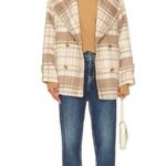 Free People NEW  Highlands Oversized Plaid Peacoat Photo 2
