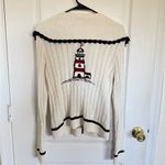 Maeve Anthropologie Nautical Sweater with Lighthouse Design Photo 4