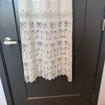 Alexis  White Crochet Short Sleeve Lace Midi Dress Size Small Photo 6