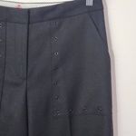 Brooks Brothers Black Wide Leg Pants Size 6 Black Cropped Pants Photo 2