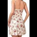 Boutique Cream White & Pink, Floral, Night Slip Photo 3