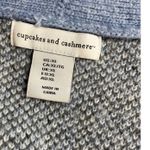 Cupcakes and Cashmere Cupcakes and Cashmere Women's Blue Plaid Knit Button Down Cardigan Sweater Photo 10