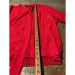 The Limited  Red Swiss Dot Sheer Bow Tie Neck Blouse XL Womens Career Work Blouse Photo 4