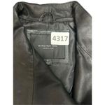Andrew Marc Women's S  New York Womens Black Leather Off Center Zip Jacket Coat p Photo 12