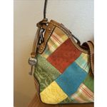 Fossil Vintage  Leather Patchwork Shoulder Bag With Key Photo 2