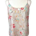 Skies Are Blue  White Floral Tank Size M Photo 0