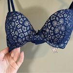 Victoria's Secret ✨ Victoria’s Secret Dream Angel Push Up Bra Blue Lace 32B Photo 2
