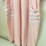 Vtg House Dress Bath Robe Terry Cloth Grannycore Pink 80s 90s Zipper Pocket XL Photo 4