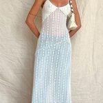 Motel Rocks  Kehlani Sheer Midi Dress In Cream Lace. NWT Photo 0