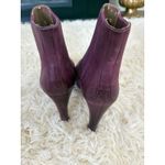 Ecco ‎ Purple Leather Platform Heel Ankle Boots Booties EU 36 Stylish Design Photo 4