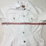 Gap White Jean Jacket Classic Cropped Style Size SP Photo 5