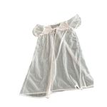 VTG 70s nightie pastel pink Peignoir size XL Photo 7