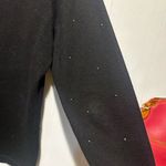 Berek holiday nativity scene women’s black cardigan sweater size m glitz, glam Size M Photo 3