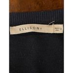 Ellison Navy Blue Pinstripe Back Pullover Long Sleeve Sweatshirt Tunic Top S Photo 10