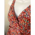 Sweet Escape Size 12 Swimsuit One Piece Full Coverage Coral Ruched Sides Padded Pink Photo 6