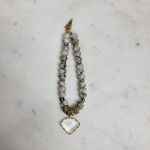 Erimish  Beaded Bracelet Womens Metallic Rondelle Faceted‎ Marble Jasper Stones Photo 11